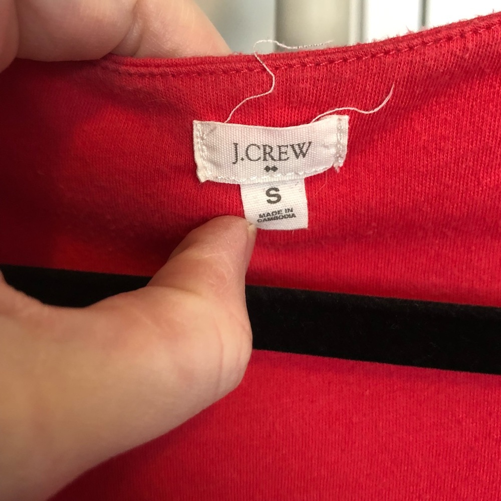 J Crew cotton red tank small - Picture 3 of 6